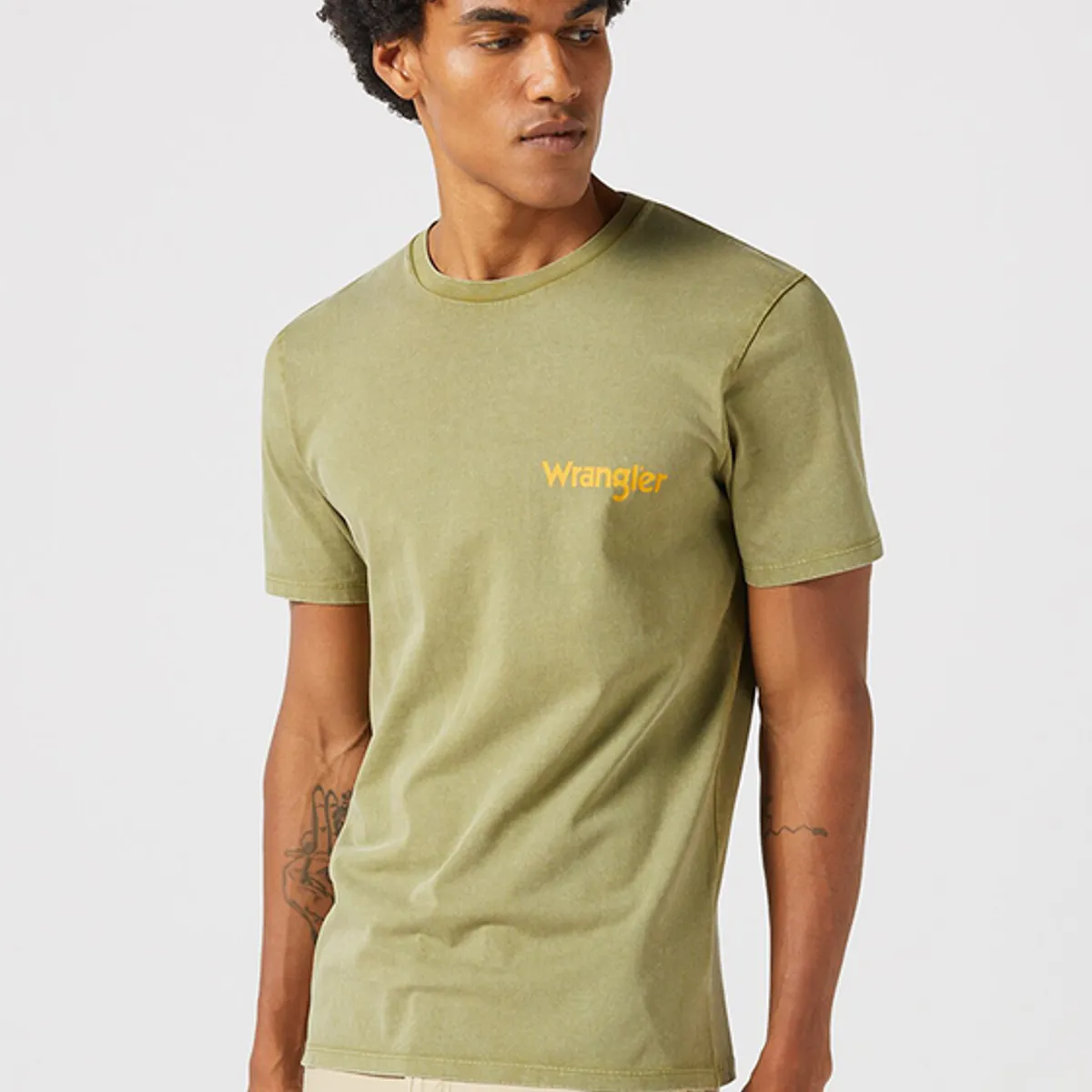 WRANGLER - Polera Regular Fit Casey Jones Tee Verde
