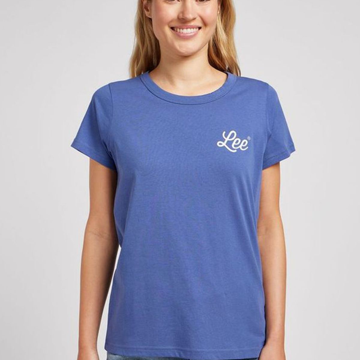 LEE - Polera Regular Fit Graphic Beach Tee Azul