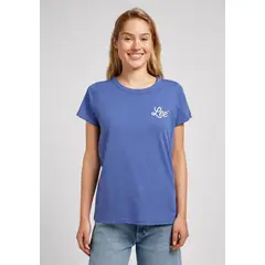 LEE - Polera Regular Fit Graphic Beach Tee Azul