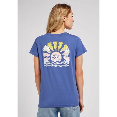 Imagen 2 del producto Polera Regular Fit Graphic Beach Tee Azul