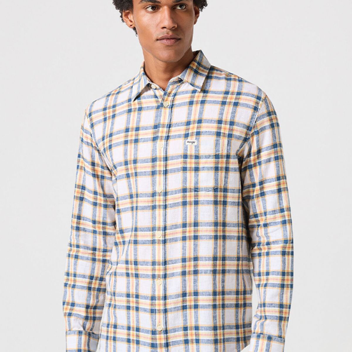 WRANGLER - Camisa Regular Fit 1 Pocket LS Blanco