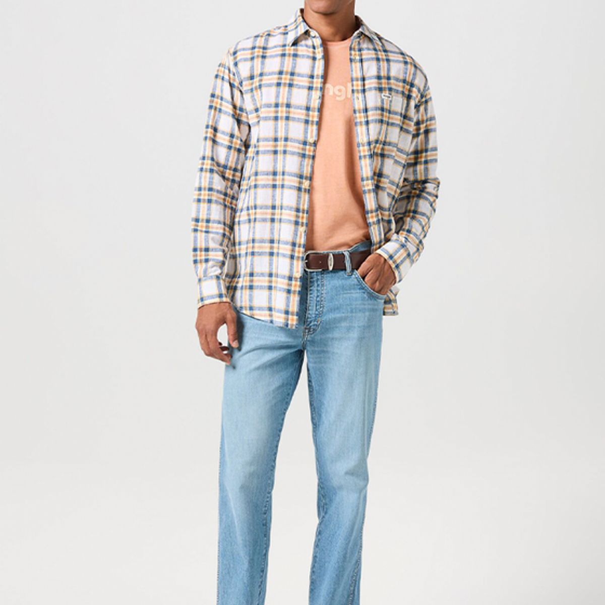 WRANGLER - Camisa Regular Fit 1 Pocket LS Blanco
