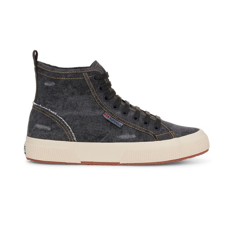 SUPERGA - Zapatilla 2573 Cotton Denim Black Bristol Beige - Negro