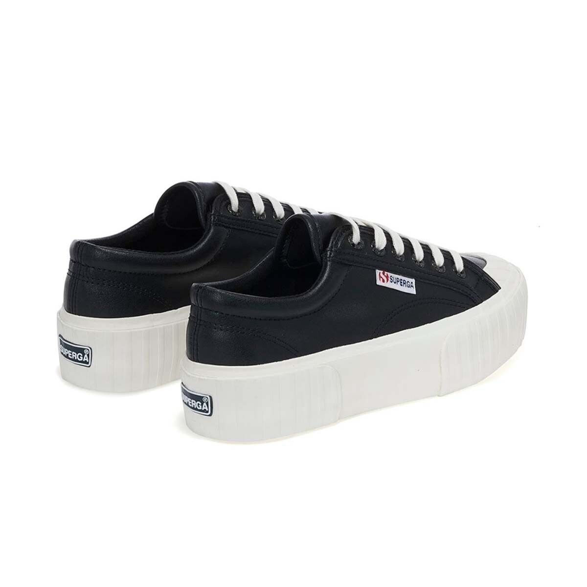 SUPERGA - Zapatilla 2631 Stripe Platform Black White