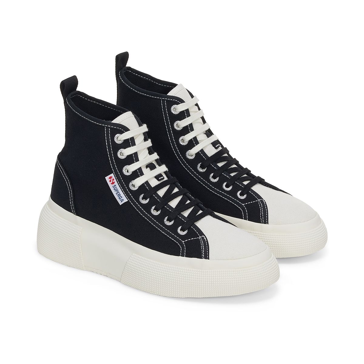 SUPERGA - Zapatilla 2596 Bubble Mid Black White