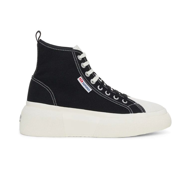 Zapatilla 2596 Bubble Mid Black White