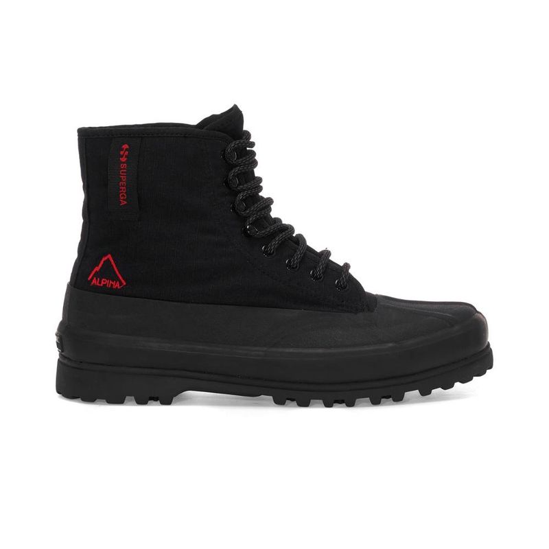 SUPERGA - Zapatilla 2481 Alpina Ripstop Black Red - Negro