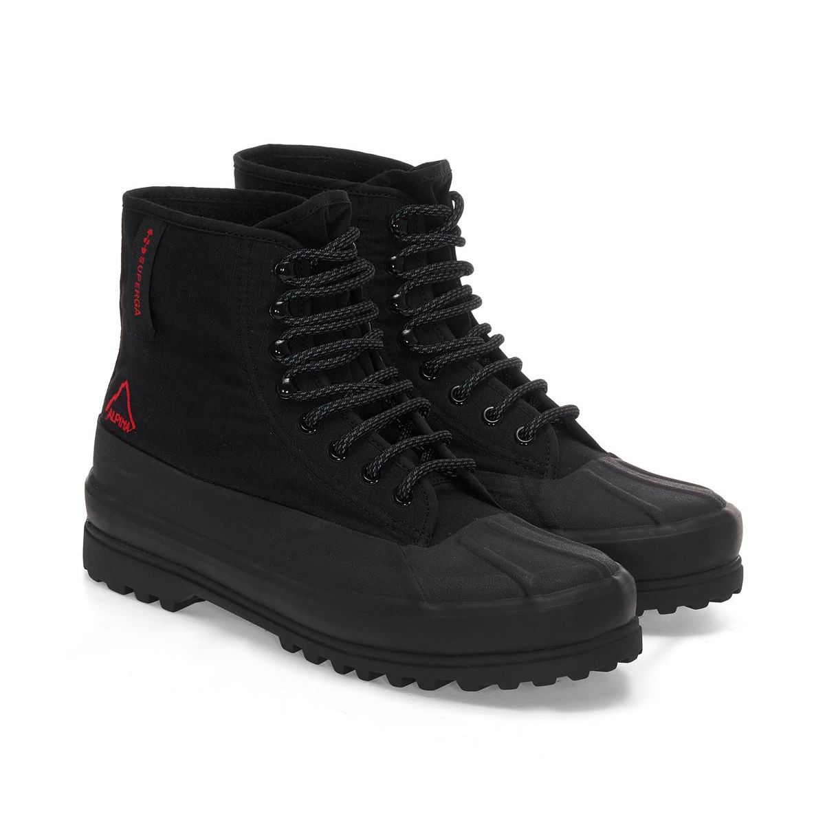 SUPERGA - Zapatilla 2481 Alpina Ripstop Black Red