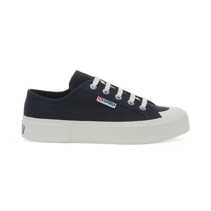 SUPERGA - Zapatilla 2630 Stripe Blue Grey Dark - Gris