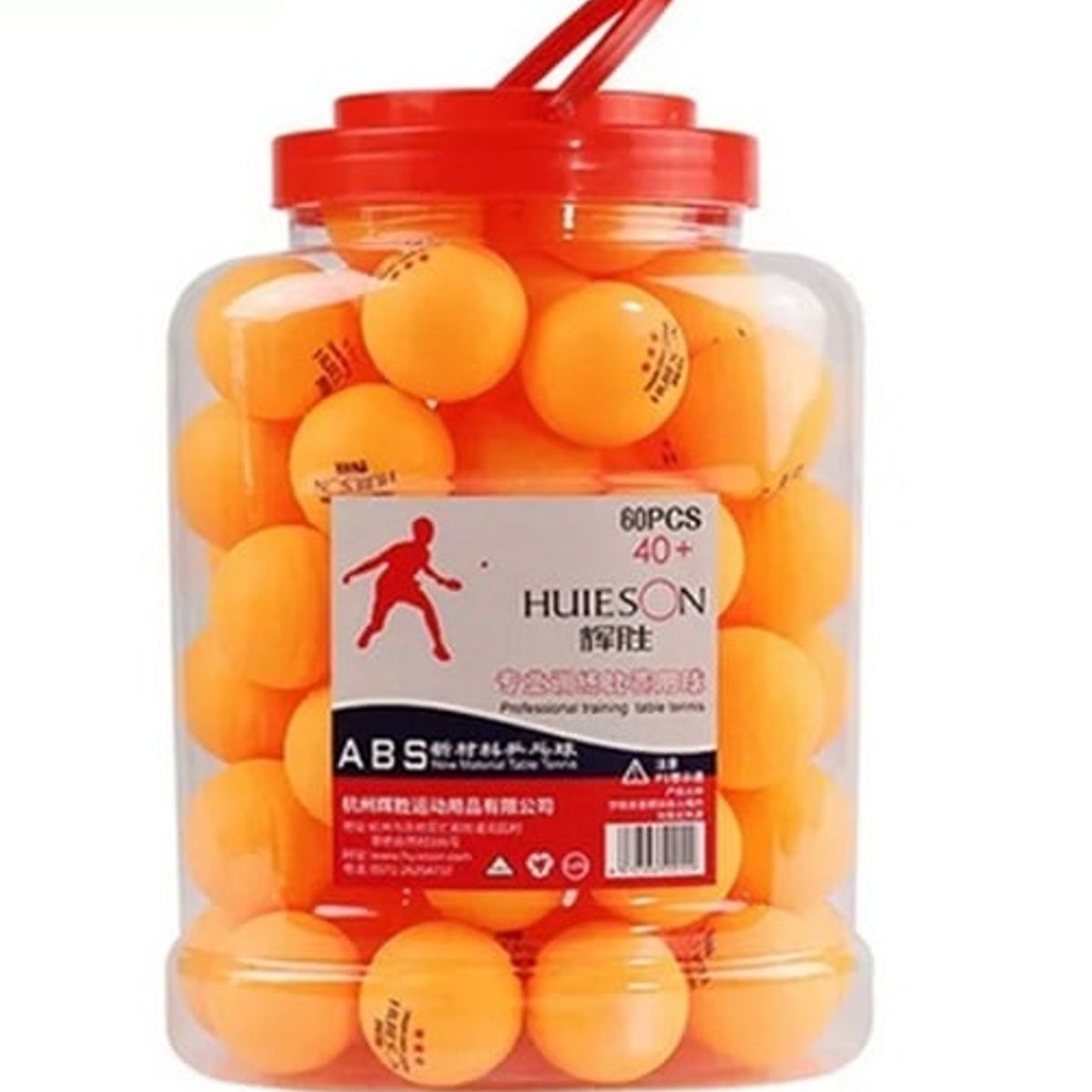 GENERICO - Pelota De Ping Pong Balde 60 Unidades Hueison 3 Star