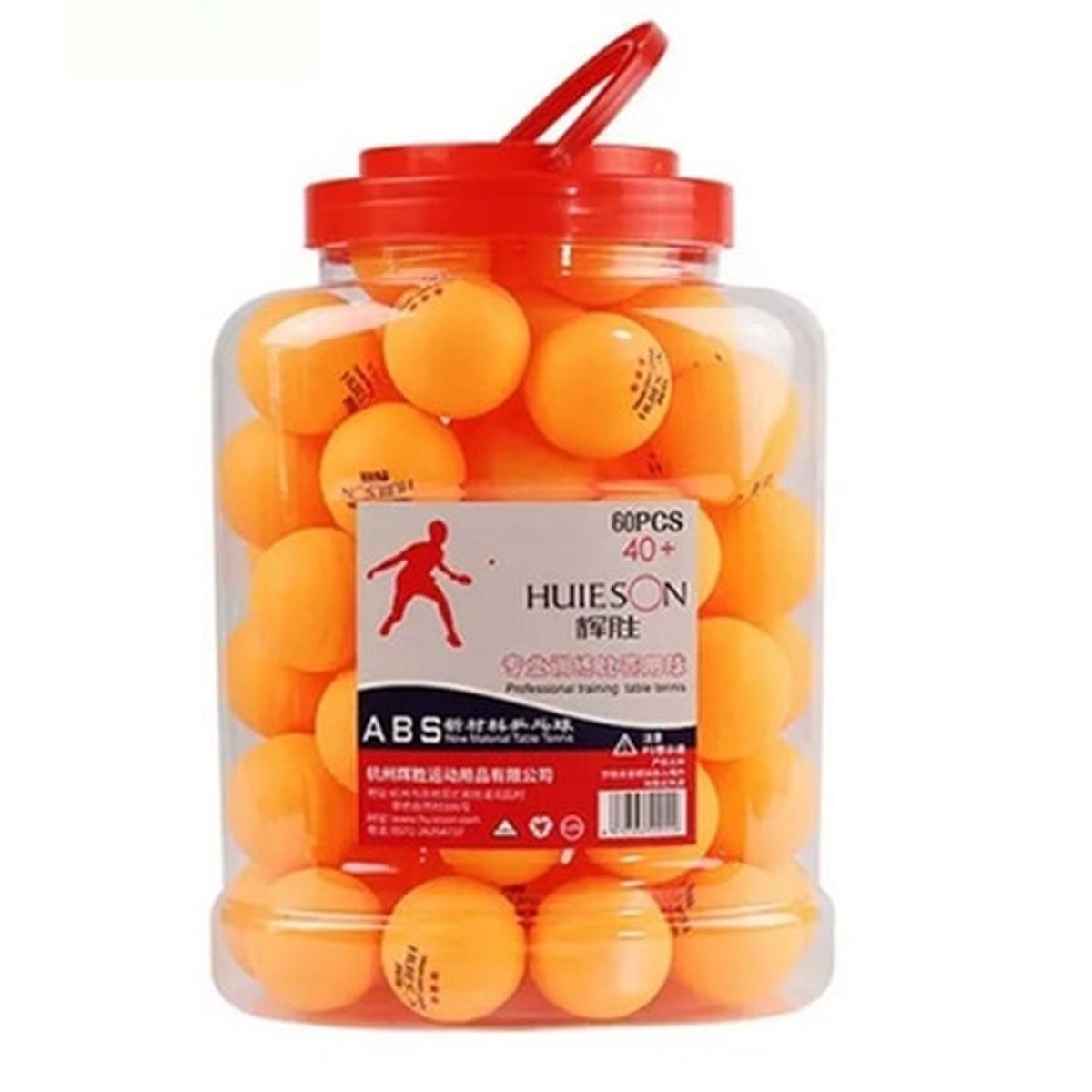GENERICO - Pelota De Ping Pong Balde 60 Unidades Hueison 3 Star