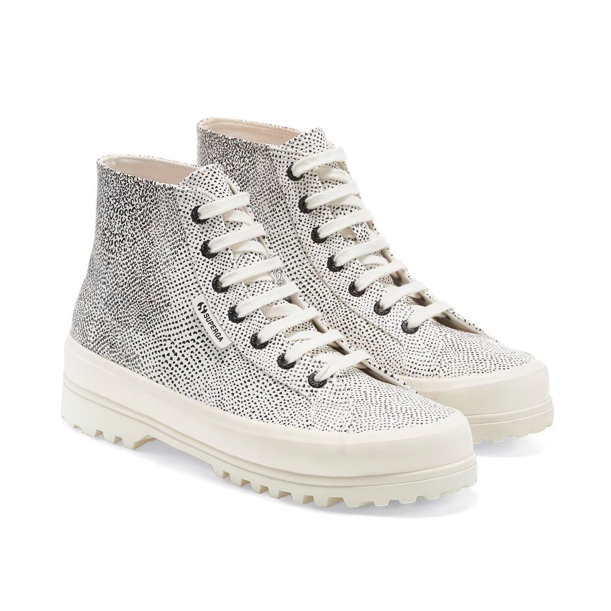 SUPERGA - Zapatilla 2341 Alpina Micro Snake White Black