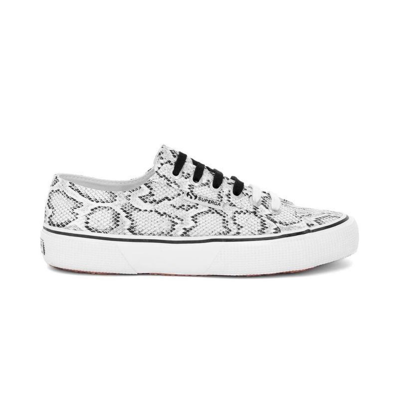SUPERGA - Zapatilla 2490 Bold Snake White Black - Blanco