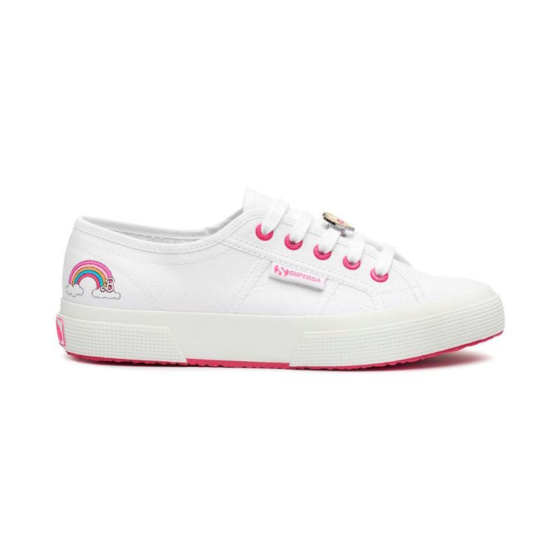 SUPERGA - Barbie x Superga 2750 Zapatilla Movie Pins White Fuchsia - Blanco
