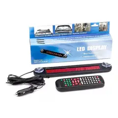 GENERICO - Letrero Led Programable Para Autos 12v 30cm Con Control
