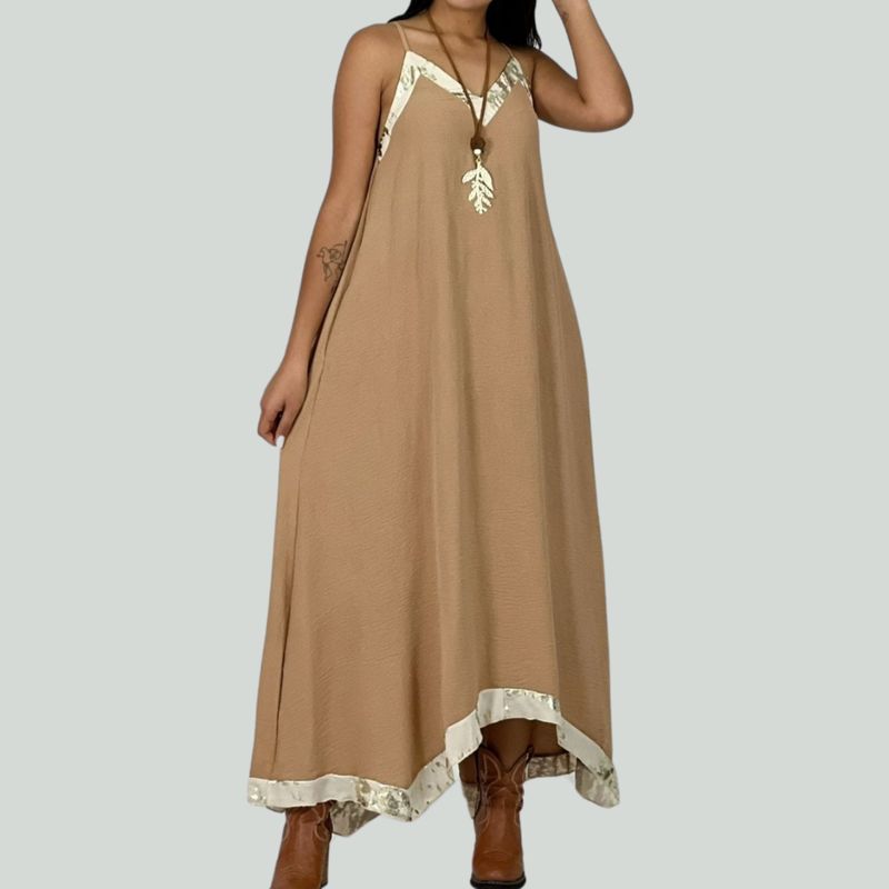 ARRAKASTA - Vestido de viscosa talla única