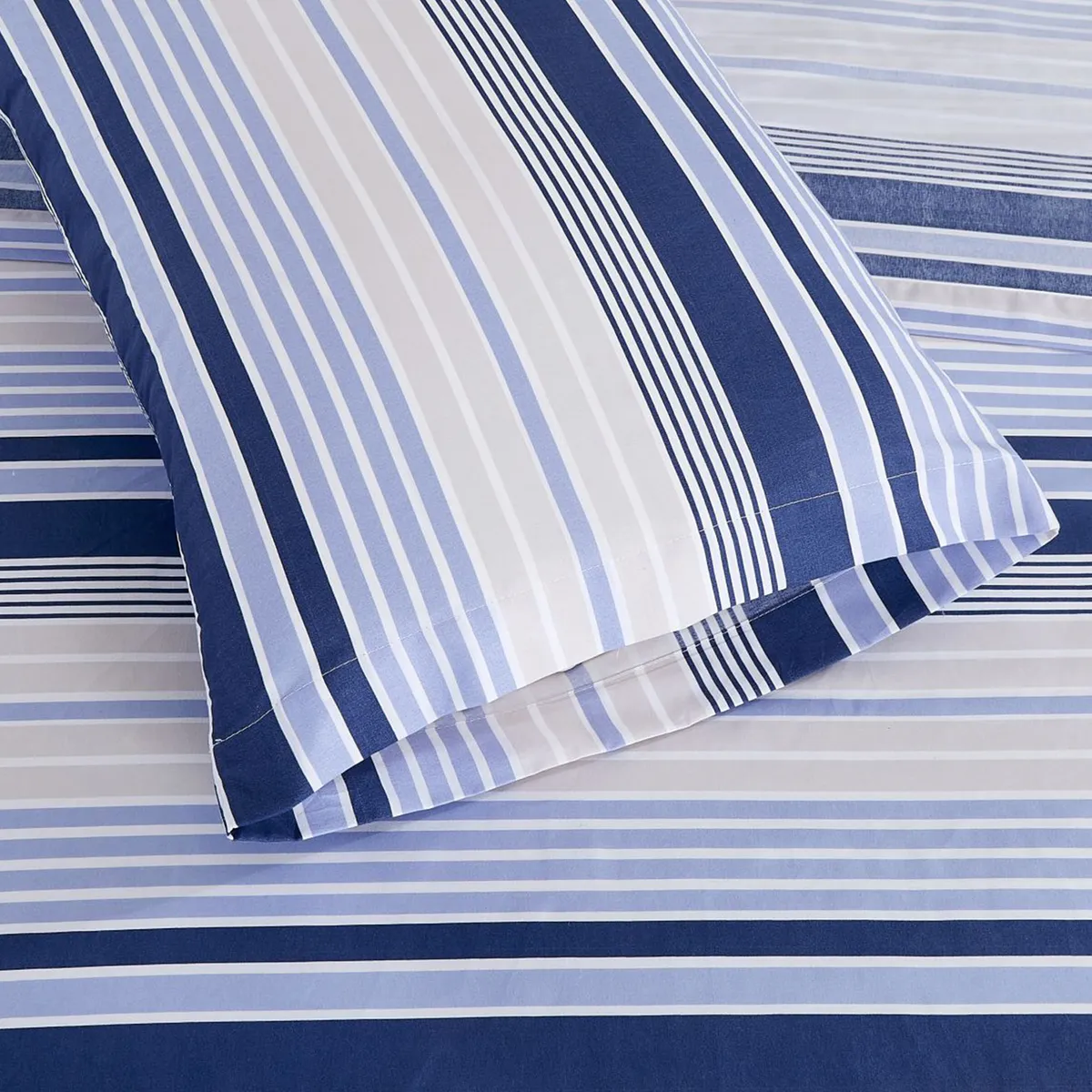 ANDES - SABANA ANDES MICROFIBRA ESTAMPADA LINEAS AZUL 15 PLAZA