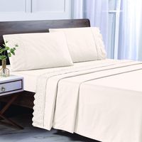 SABANA MICROFIBRA BRODERIE CRUDO KING