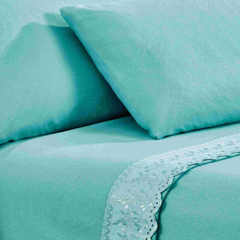 ANDES - SABANA ANDES POLAR BRODERIE TURQUESA 2 PLAZAS