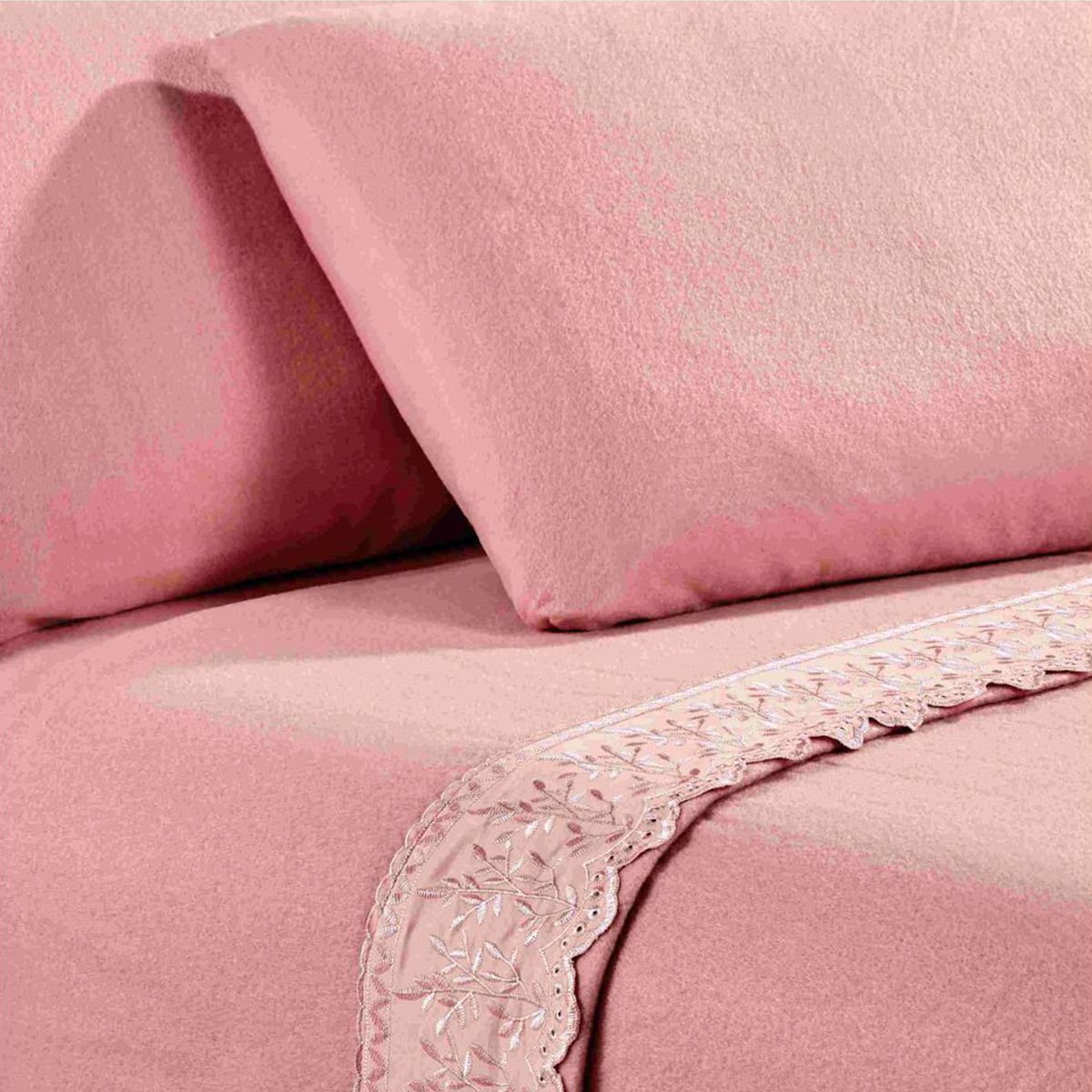 ANDES - SABANA ANDES POLAR BRODERIE ROSADO 2 PLAZA