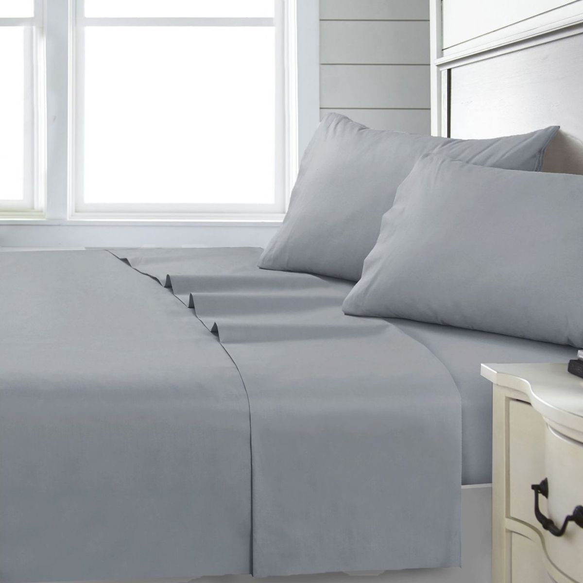 ANDES - SABANA ANDES 144 HILOS LISA GRIS 1 PLAZA