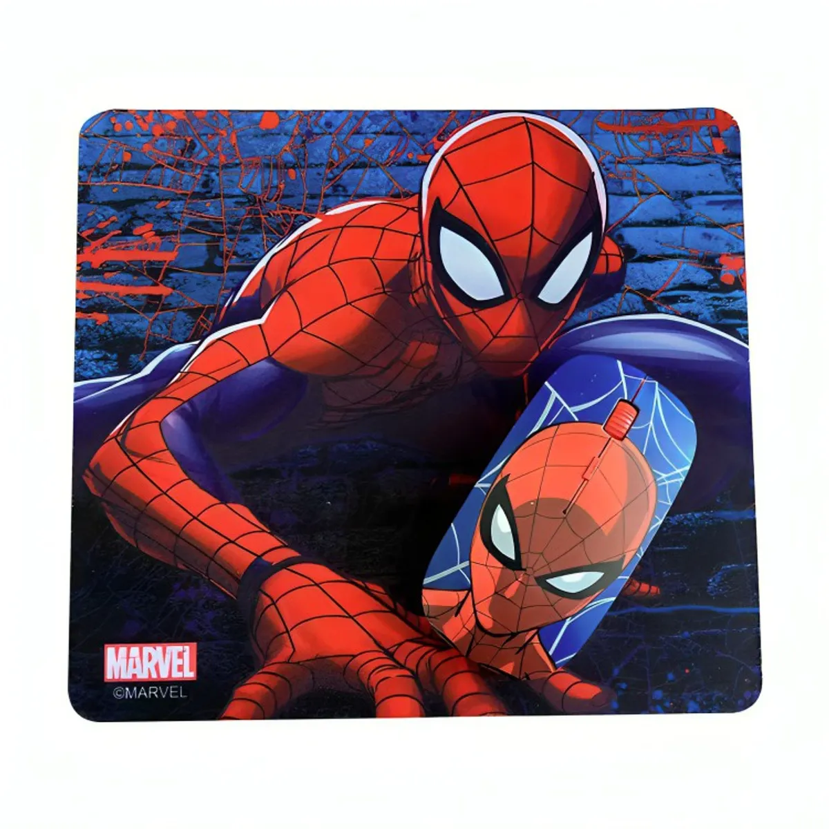 OEM - kit mouse inalambrico y mouse pad spiderman 2
