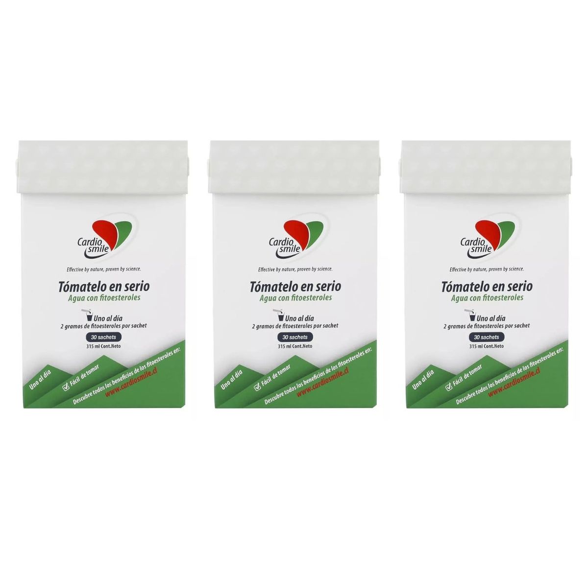 CARDIO SMILE - Pack 3 Cardiosmile Fitoesteroles 30 Sachets