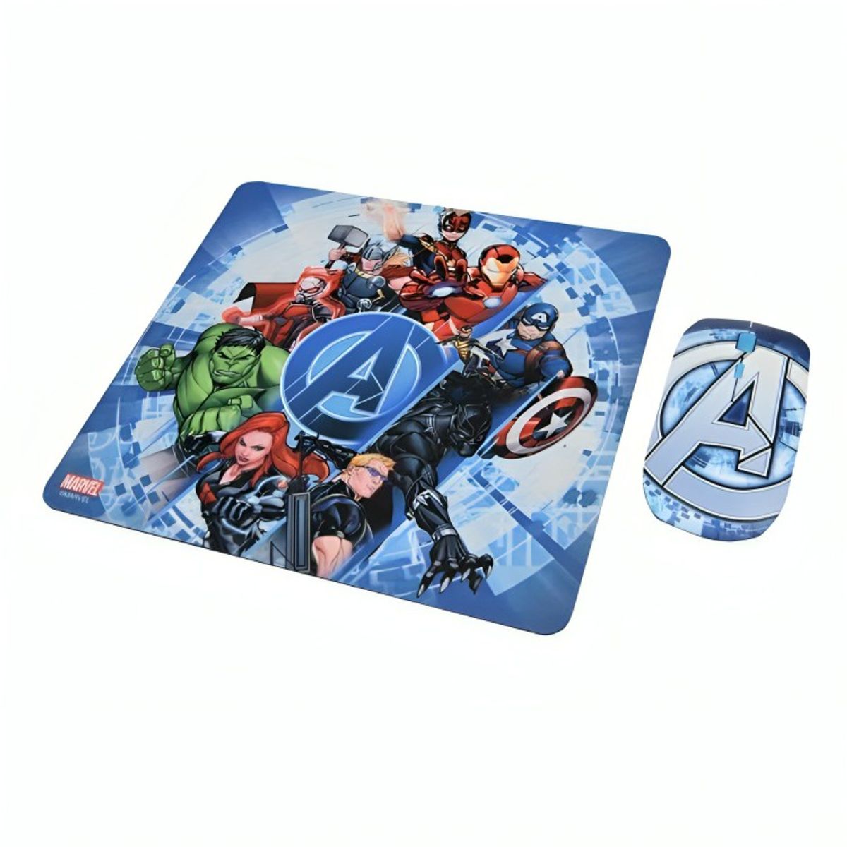 OEM - kit mouse inalambrico y mouse pad avengers 2