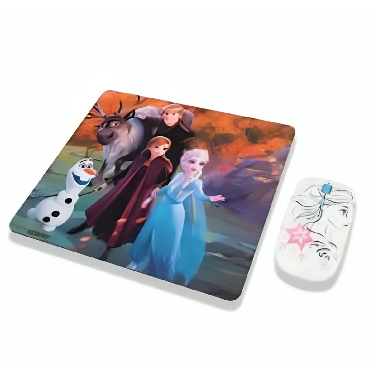 OEM - kit mouse inlambrico y mouse pad frozen
