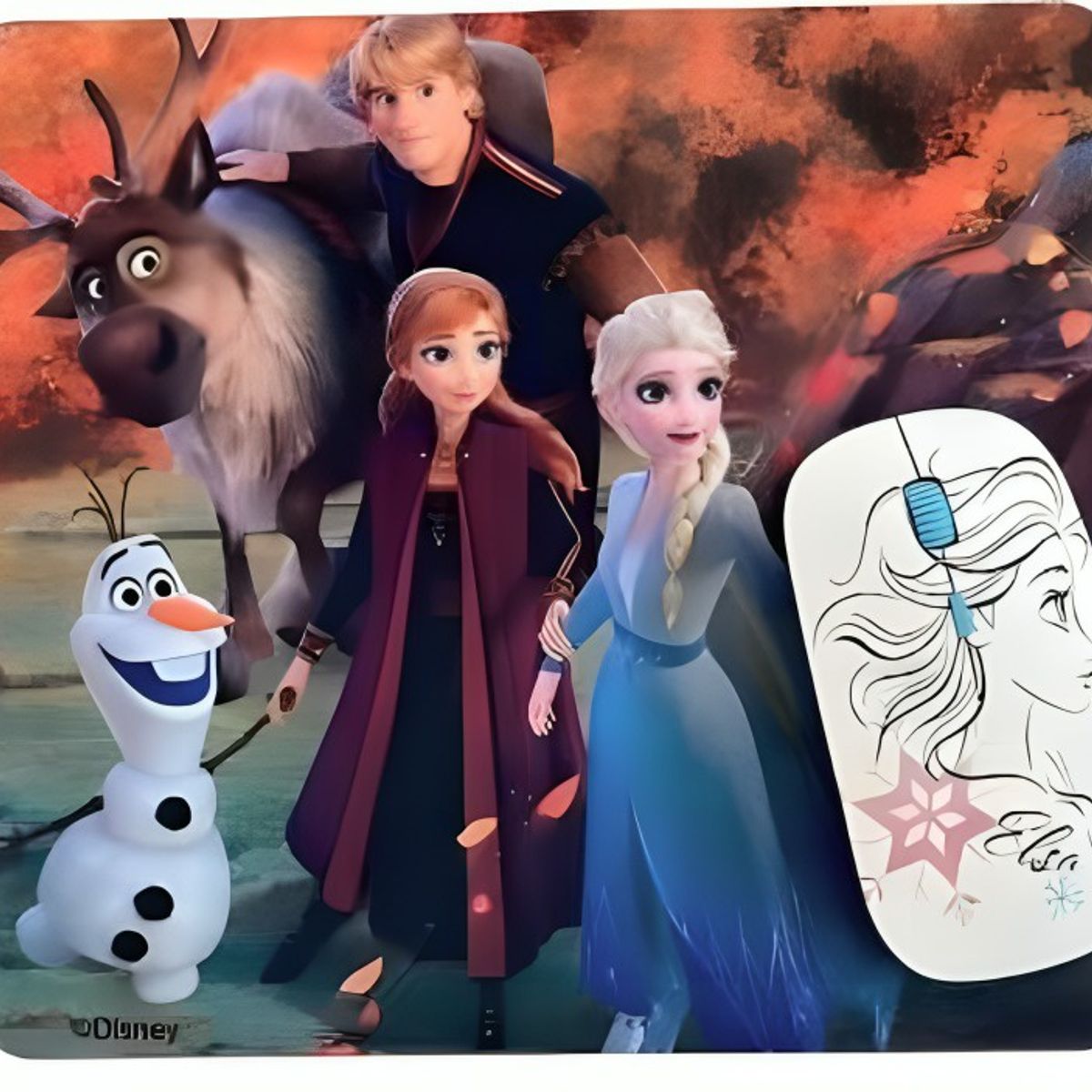 OEM - kit mouse inlambrico y mouse pad frozen