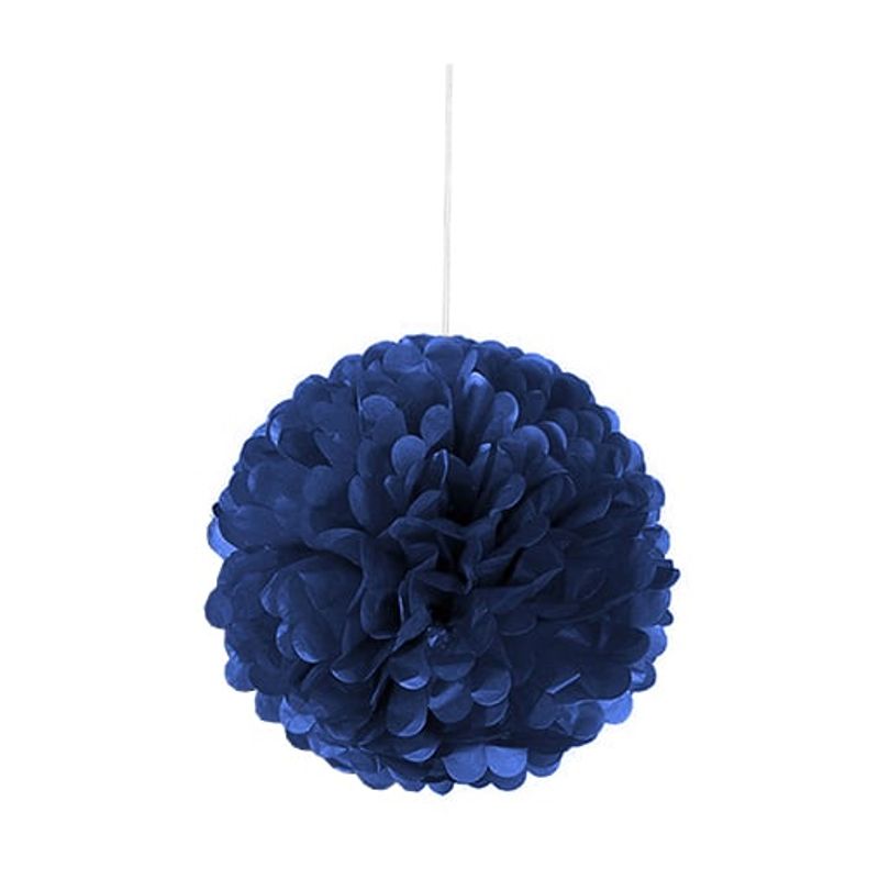 GENERICO - DECO FLUFFY AZUL 35CM X1 UNI