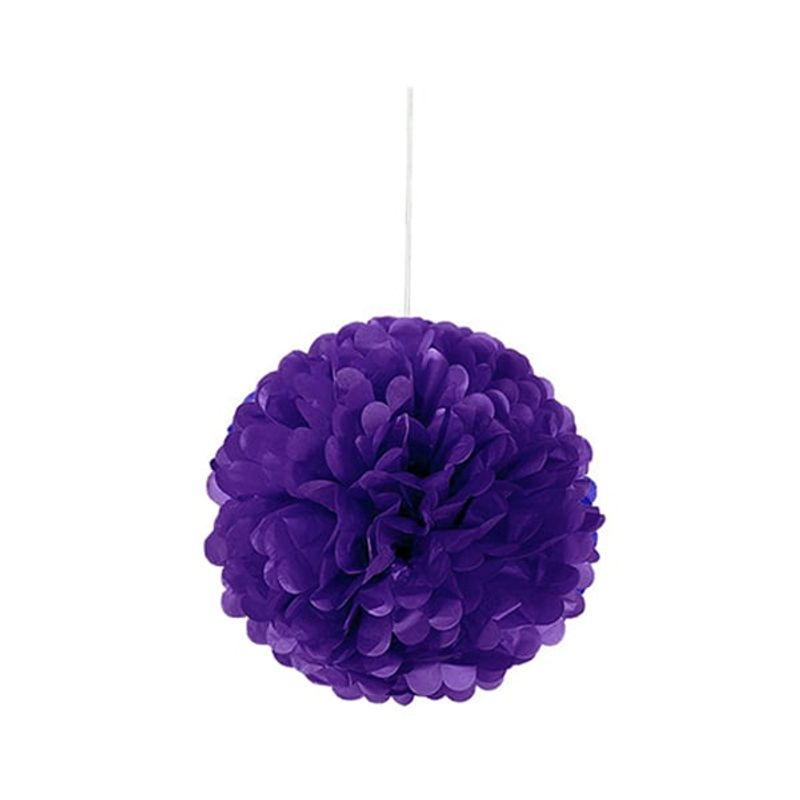 GENERICO - DECO FLUFFY MORADO 25CM X1 UNI