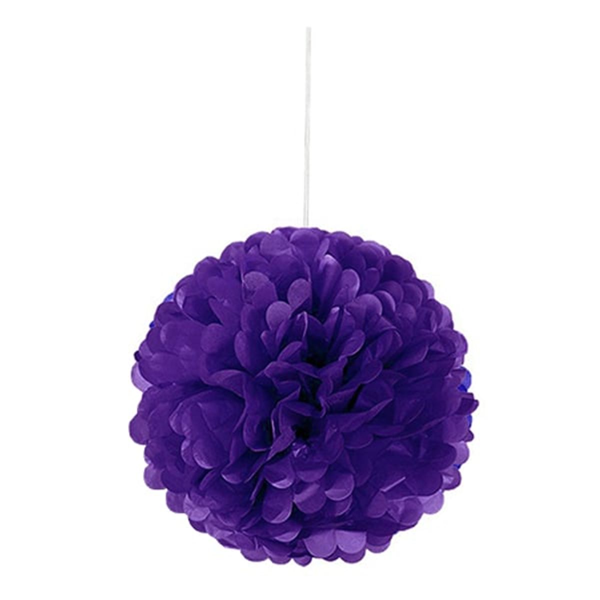 GENERICO - DECO FLUFFY MORADO 35CM X1 UNI