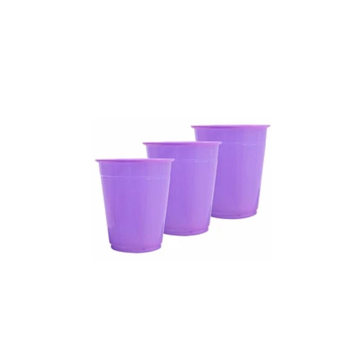 GENERICO - Vasos Plásticos 250ml 25pcs Lila