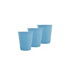 GENERICO - Vasos Plásticos 250ml 25pcs Azul Claro