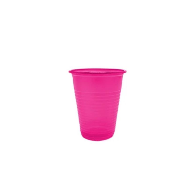 GENERICO - Vasos Plásticos 200ml 50pcs Fucsia