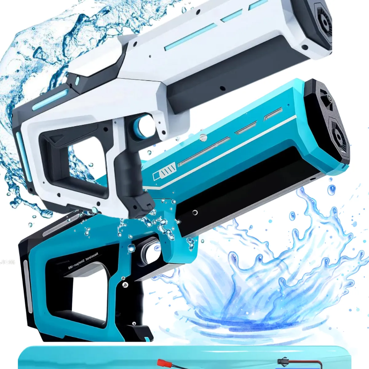 GENERICO - PISTOLA BLASTER LANZA AGUA ELECTRICA AUTOMATICA RECARGABLE