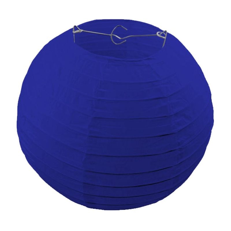GENERICO - DECO LAMPARA PAPEL AZUL 25CM X1 UNI