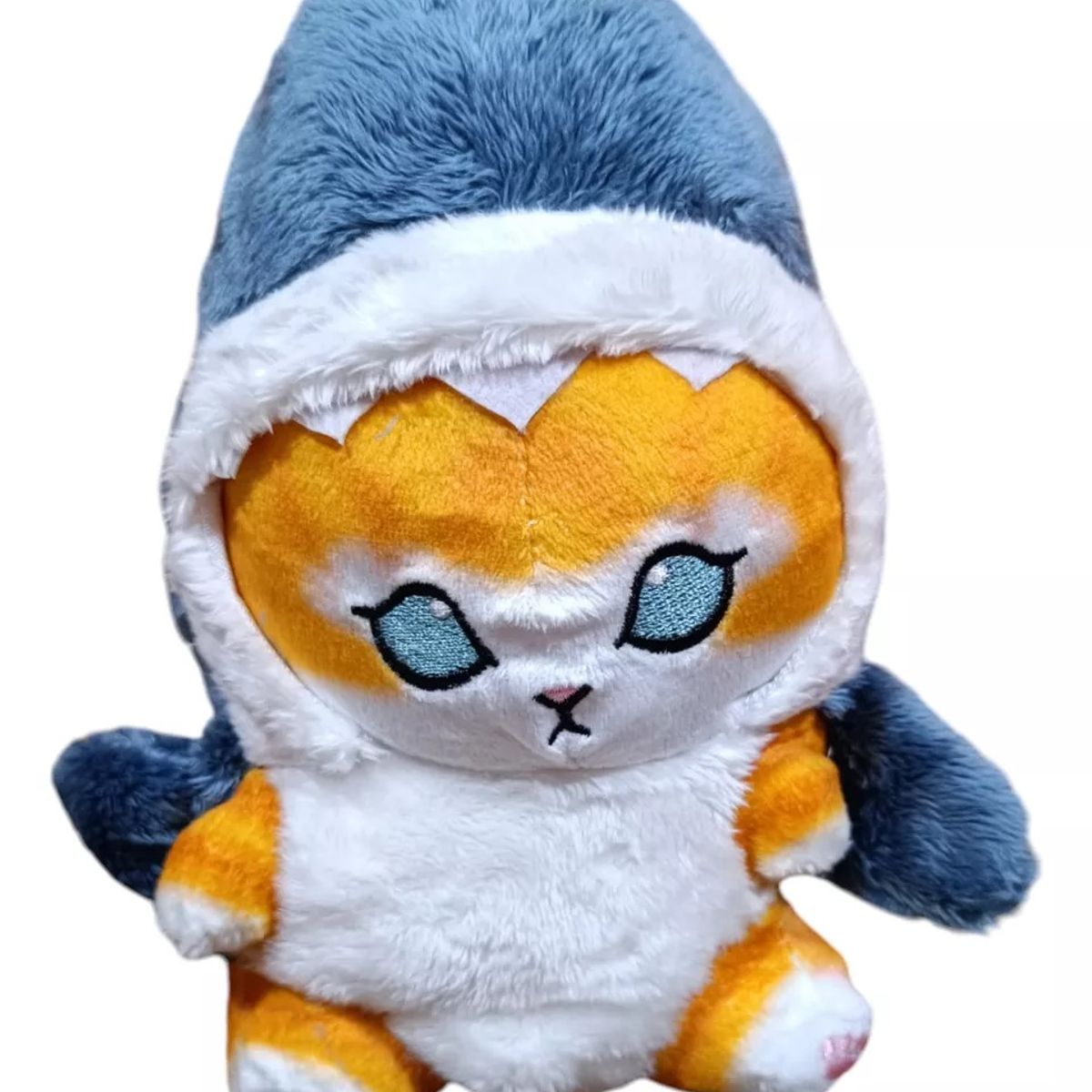 GENERICO - Gato Tiburón, Peluche Gatito Con Disfraz, Michi 22 Cm.