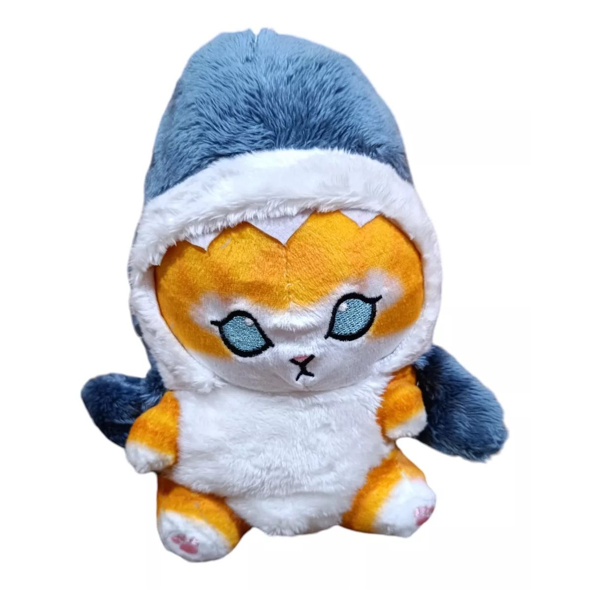 GENERICO - Gato Tiburón, Peluche Gatito Con Disfraz, Michi 22 Cm.