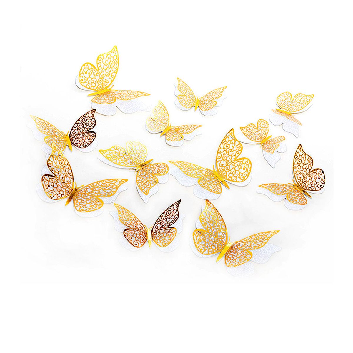 GENERICO - DECO MARIPOSAS BLANCA X12 UNI