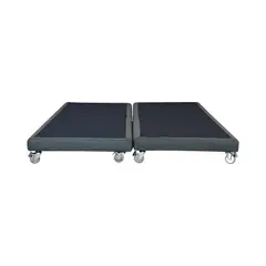 BLOCCARE - Base De Cama Full Dividida 13cm L190cm ruedas pyton RColchon VElastico