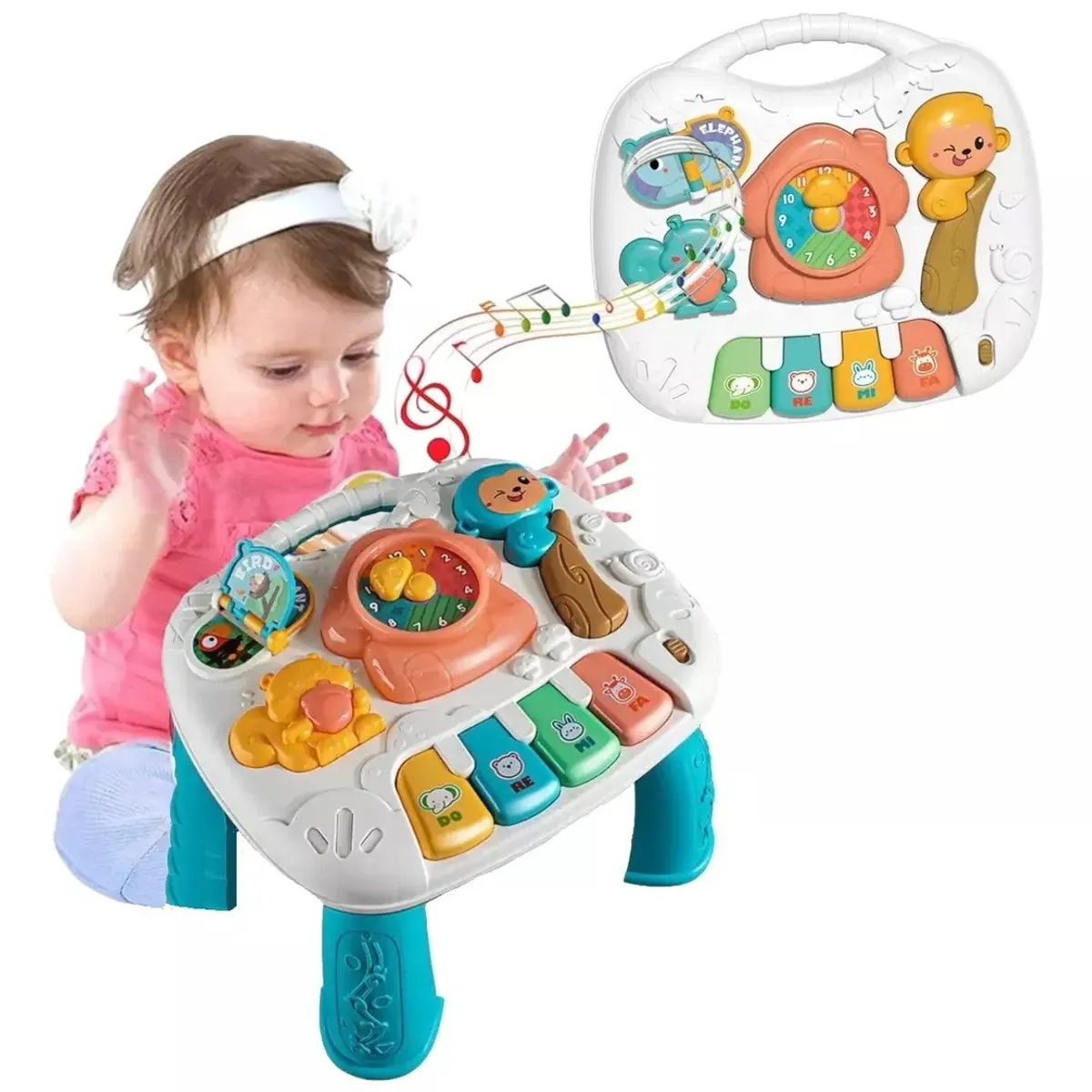 GENERICO - Mesa De Aprendizaje Musical Jirafa Juguete Bebe 6- 24 Meses