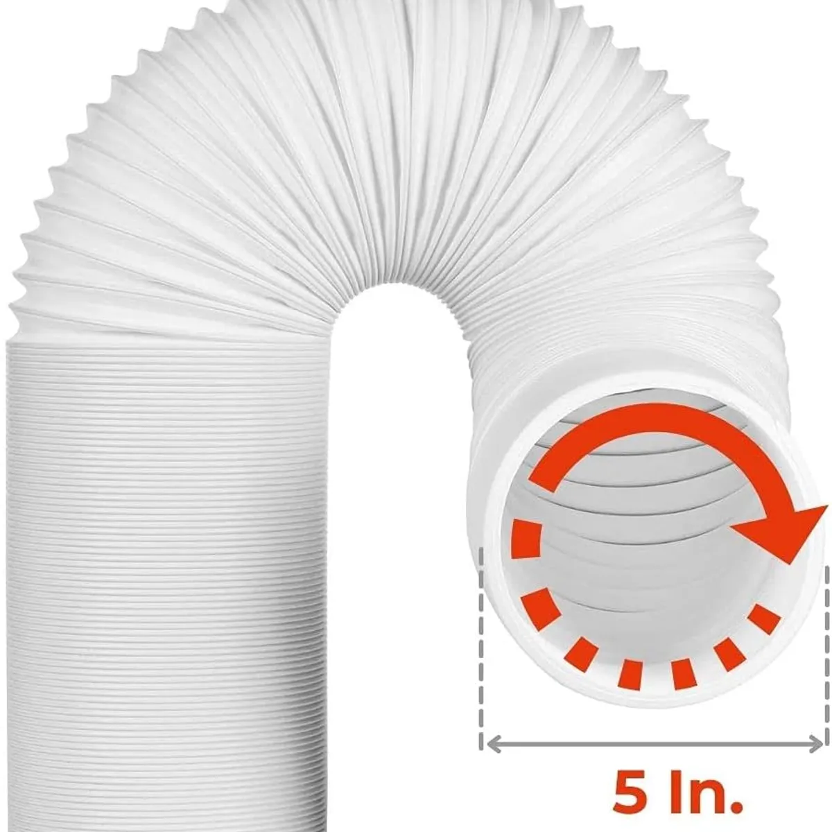 KUANGYE - Tubo Salida Aire Acondicionado Portátil 13cm×150cm