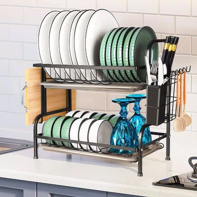 Imagen 2 del producto Secaplatos Escurridor Organizador De Platos Cocina Metal