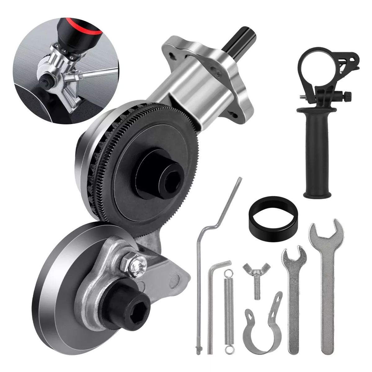 KUANGYE - Adaptador Taladro Eléctrico Placa De Metal Cortador Auxiliar