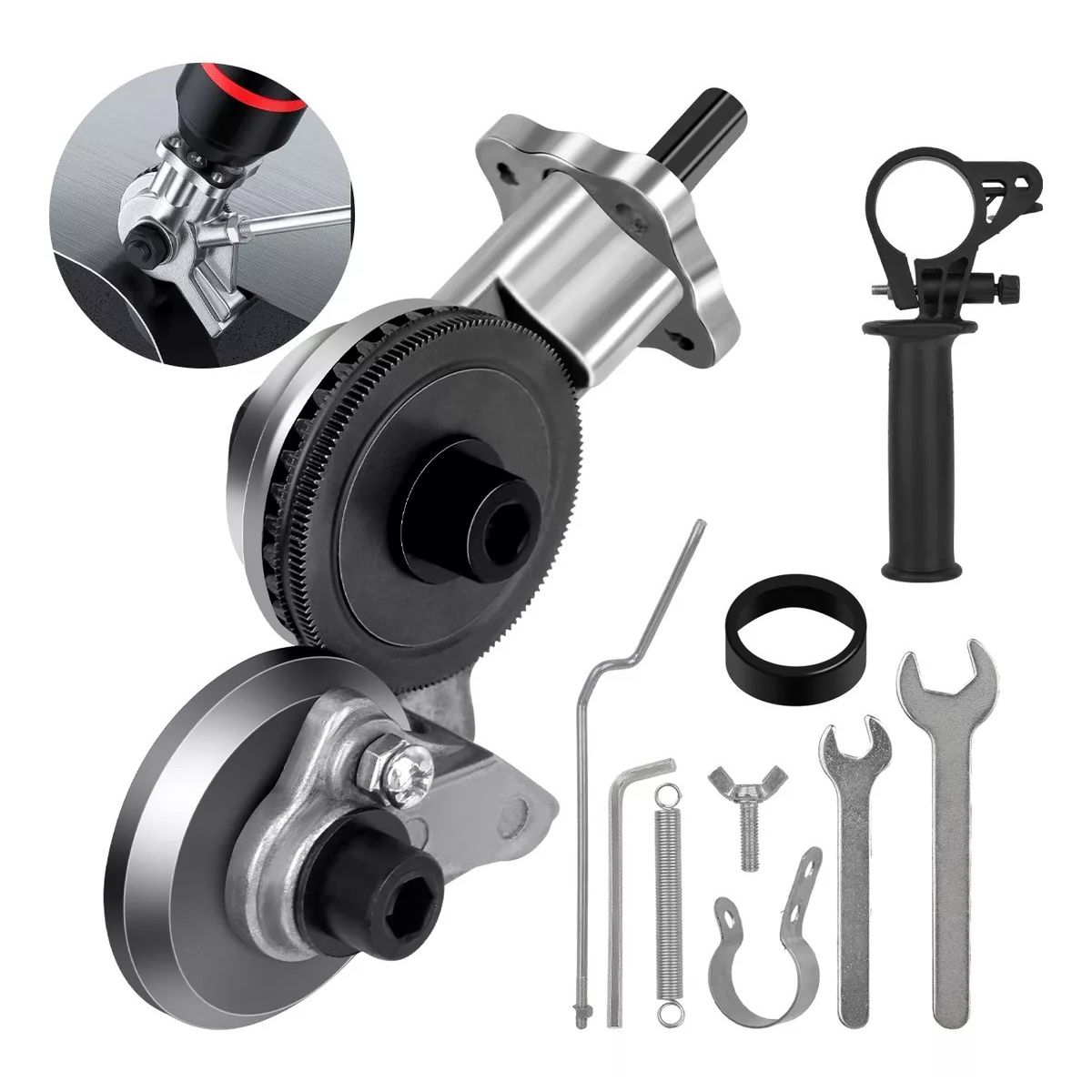 KUANGYE - Adaptador Taladro Eléctrico Placa De Metal Cortador Auxiliar