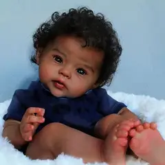 TIOZONEY - Muñeca bebe reborn vinilo de silicona juguetes para 50cm