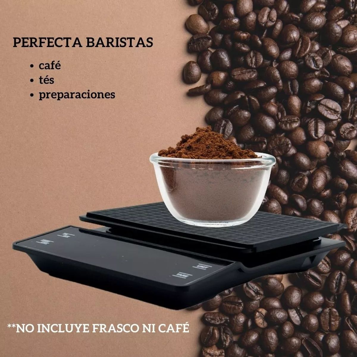 KUANGYE - Balanza Para Casa Gramera Precisa Y Cronómetro Para Cocinar