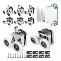 Rueda Para Door De Baño De Ducha 4 Superiores Y 4 Inferiores